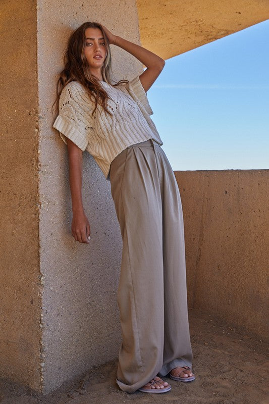 Cali Crochet Knit Top