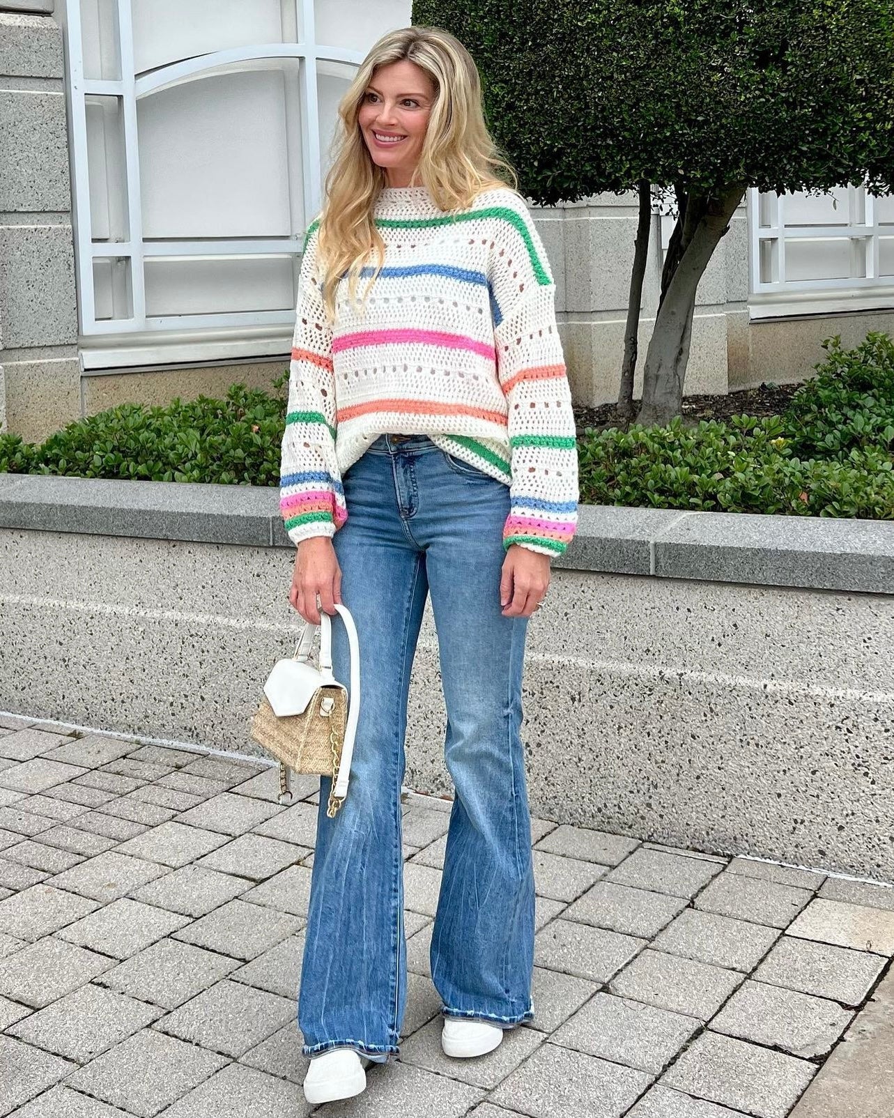 Clara Boat Neck Striped Sweater