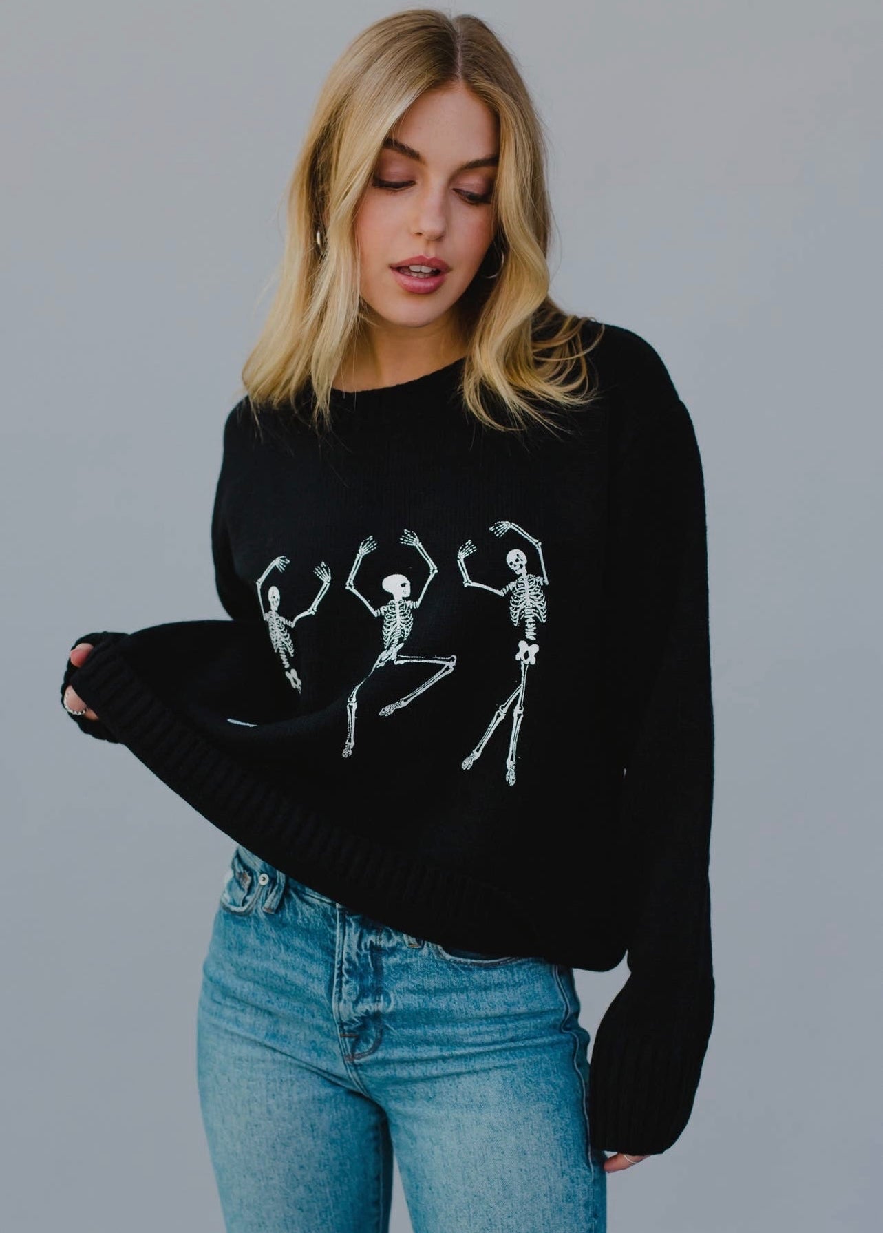 Dancing Skeletons Knit Sweater