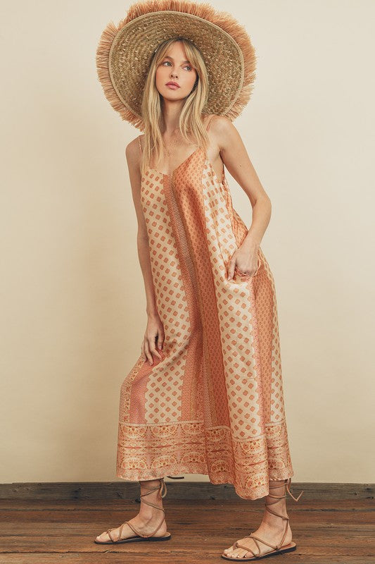 Presley Border Print Jumpsuit